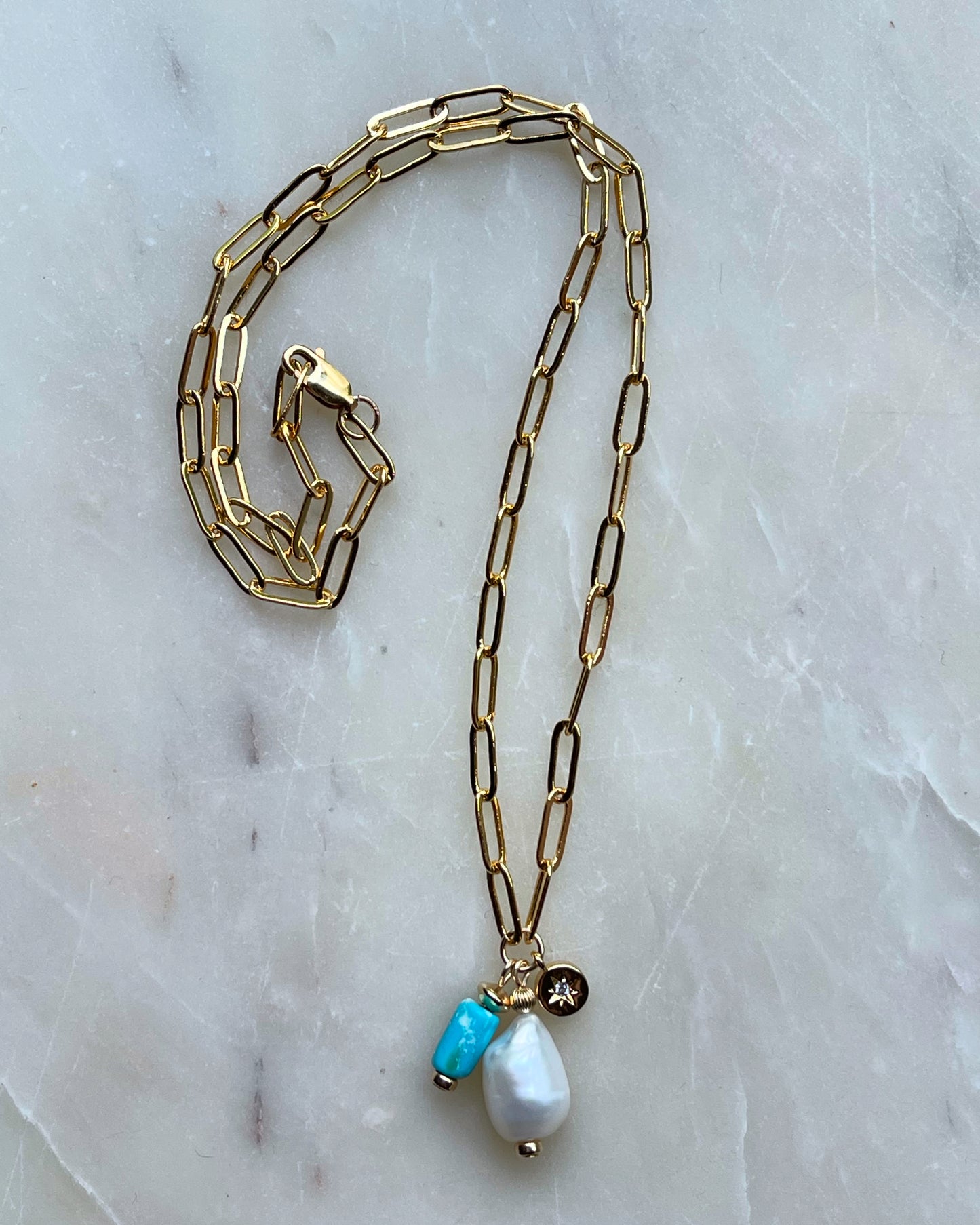 Pearl Charm Necklace