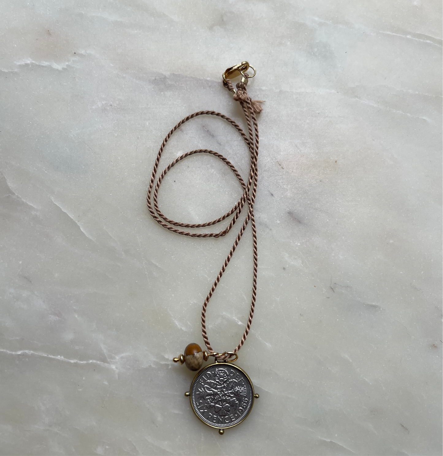 Coin Silk Necklace star