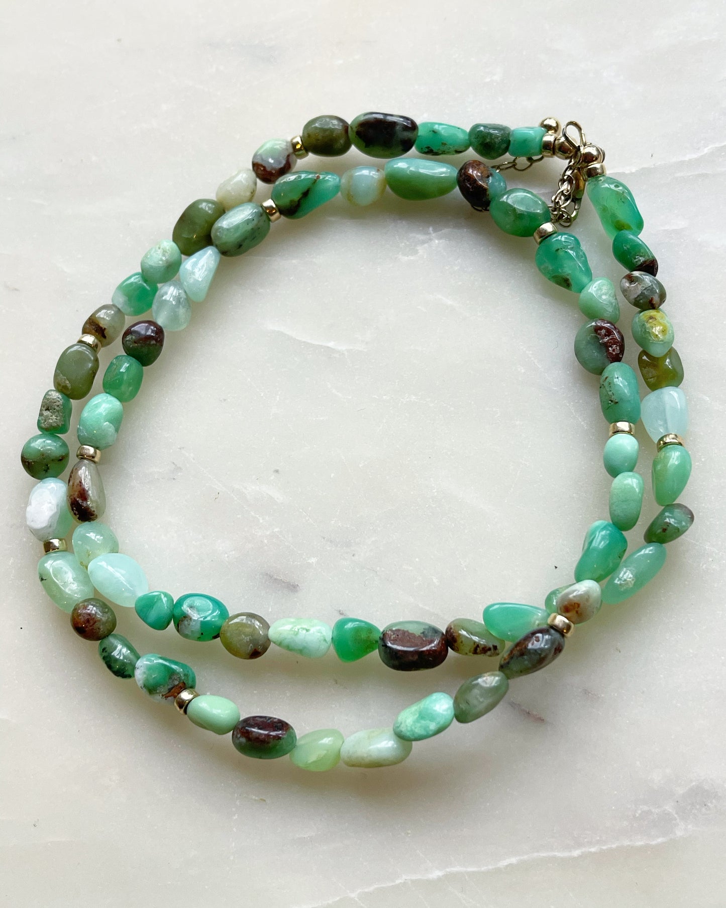 Chrysoprase Stone Necklace