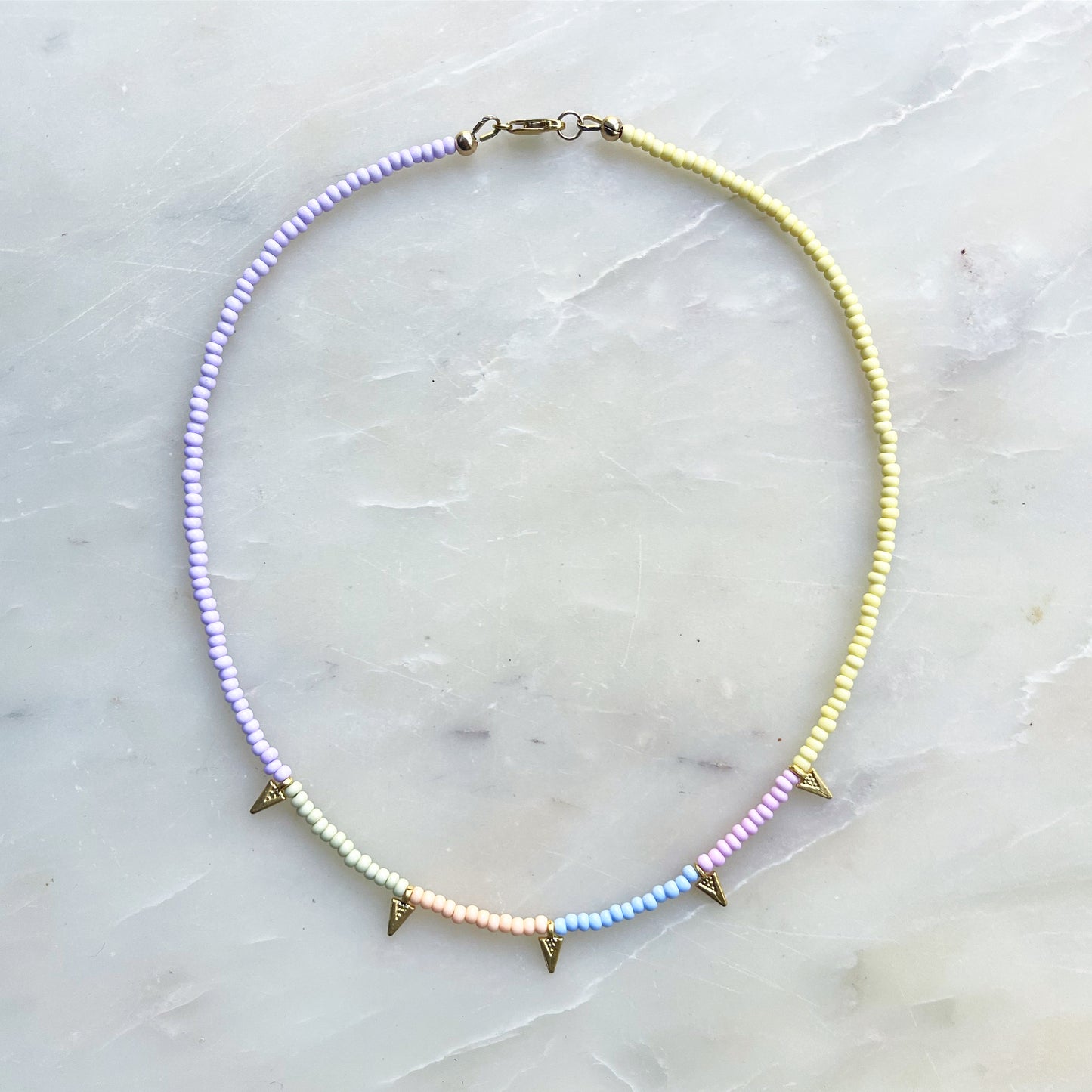 Gold Arrow Tip Necklace