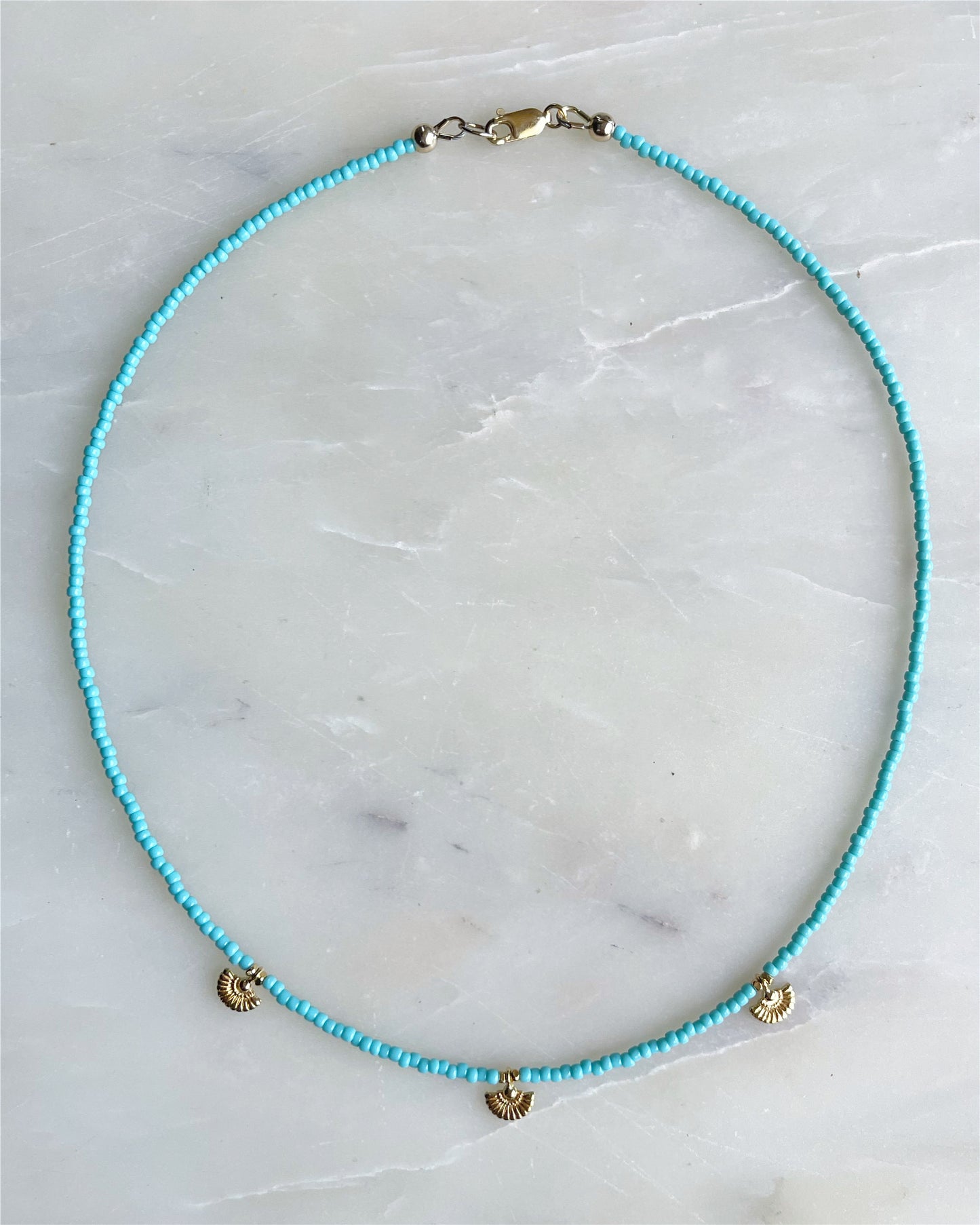 Gold Petal Necklace