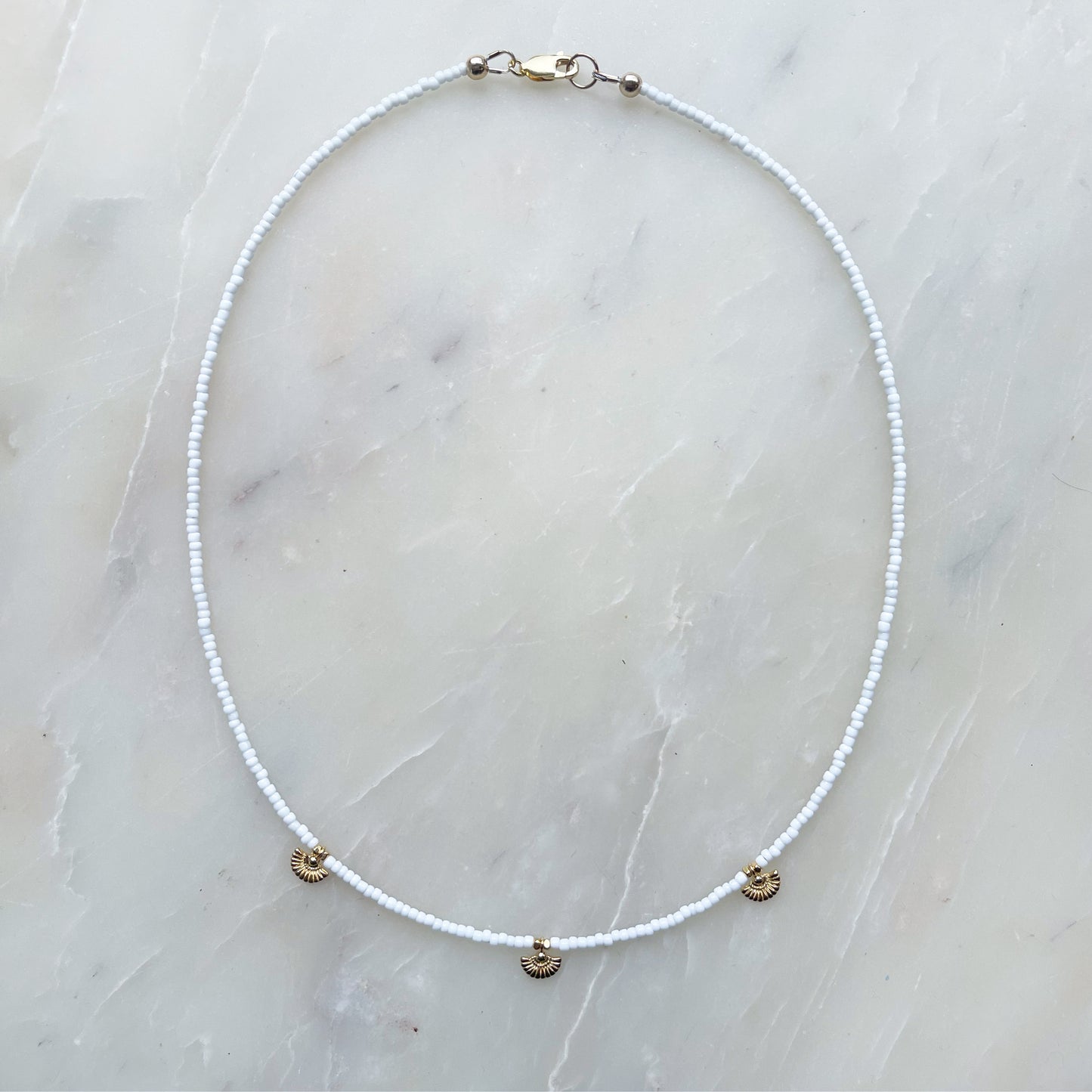 Gold Petal Necklace