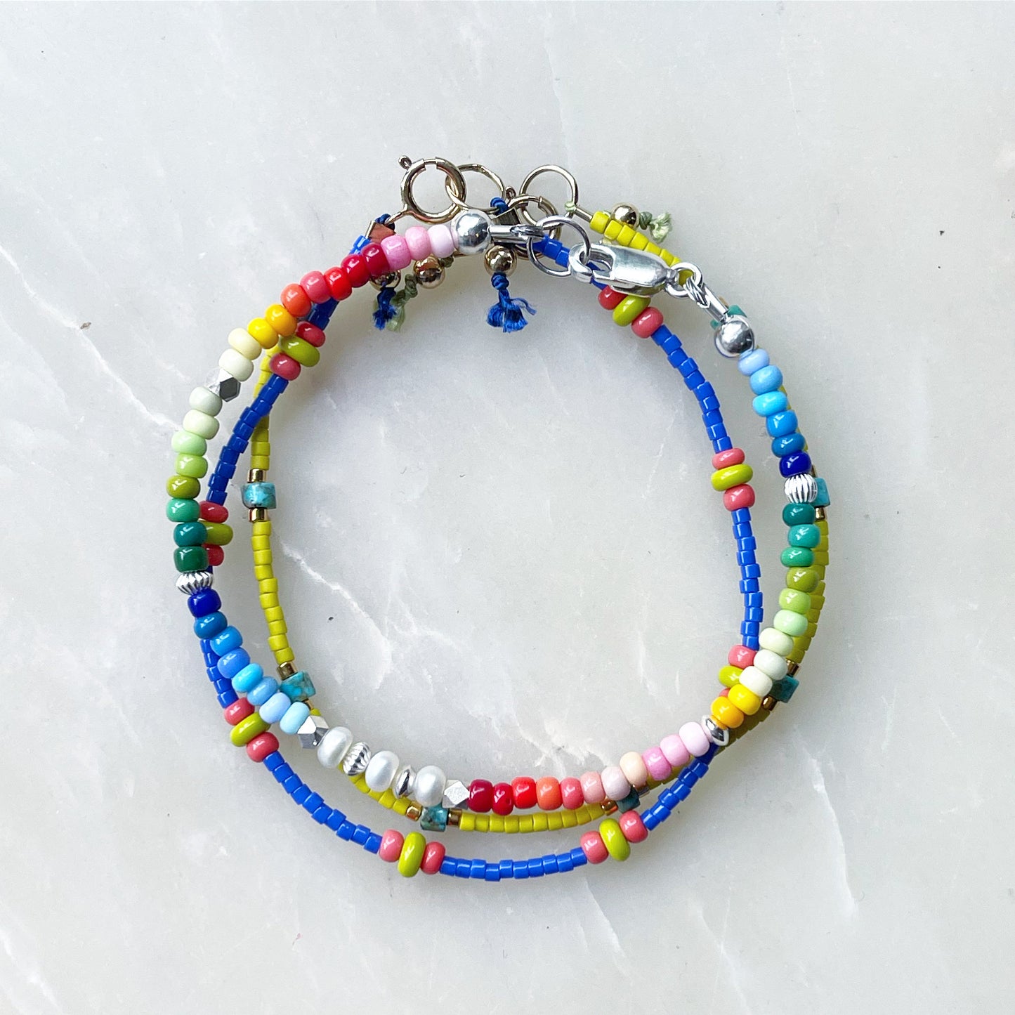 Rainbow Pearl in Sterling silver