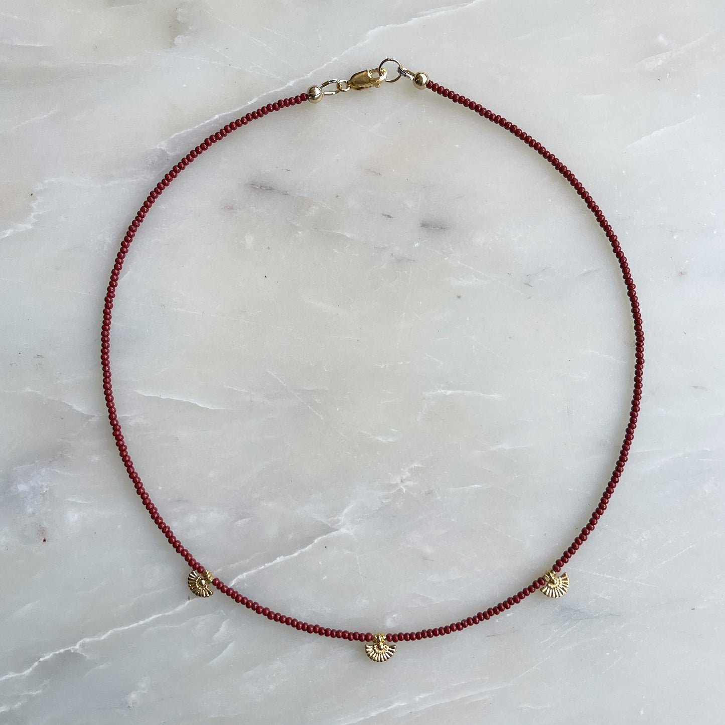 Gold Petal Necklace