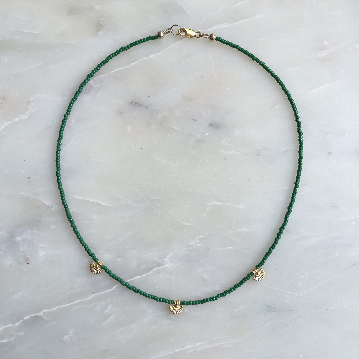 Gold Petal Necklace