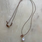 Pearl on Chocolate Silk Necklace