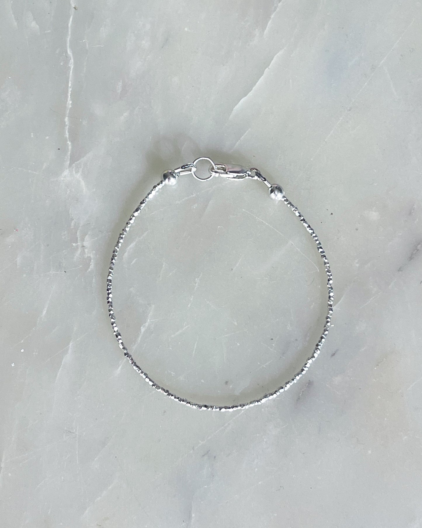 Liquid silver bracelet