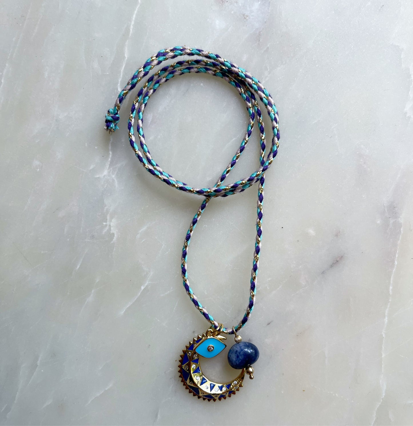 Crescent Tie Necklace