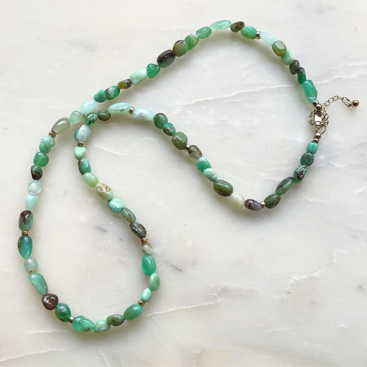 Chrysoprase Stone Necklace