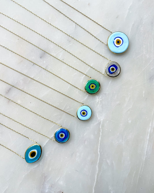 Glass Eye Necklace