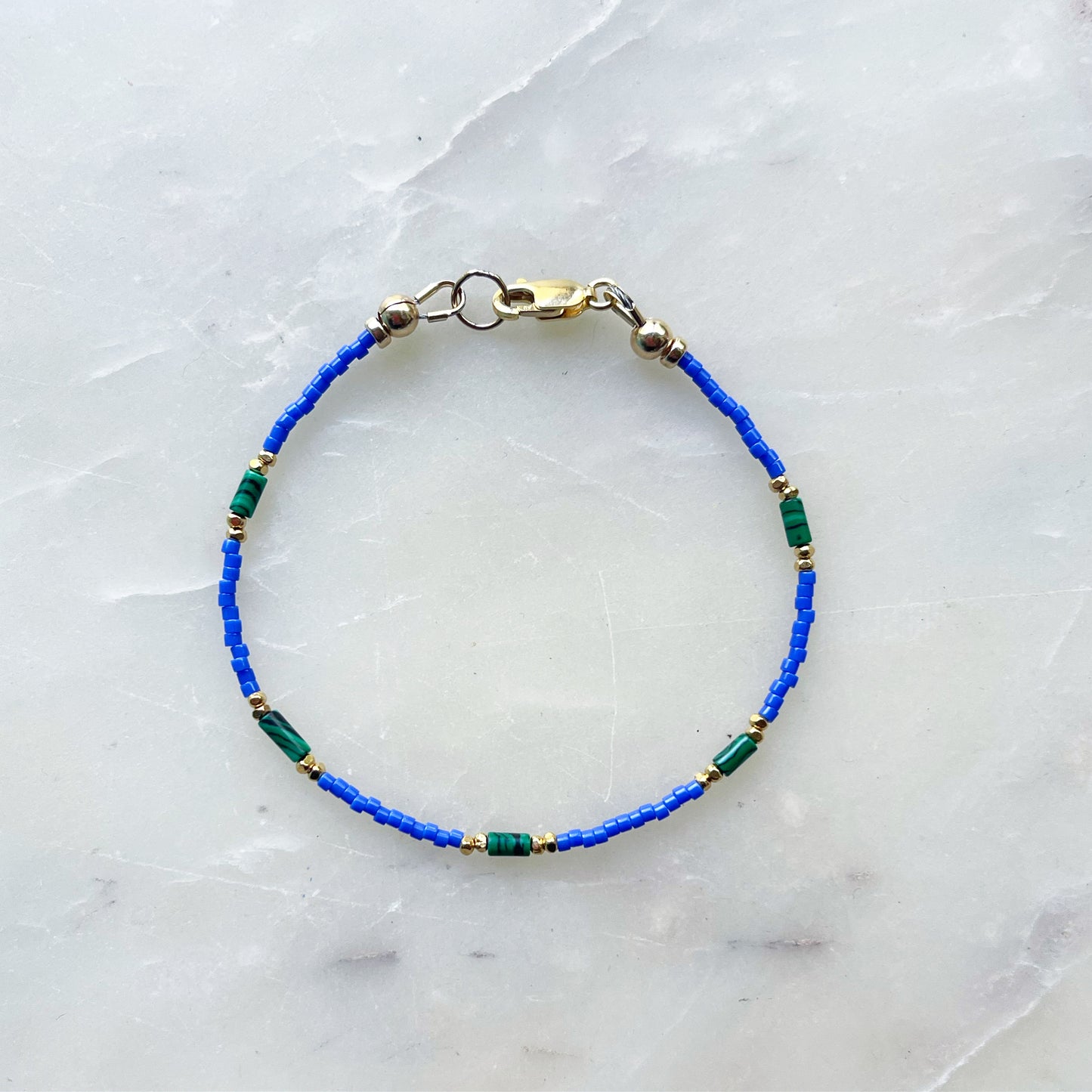 Blue Malachite Stone Bracelet