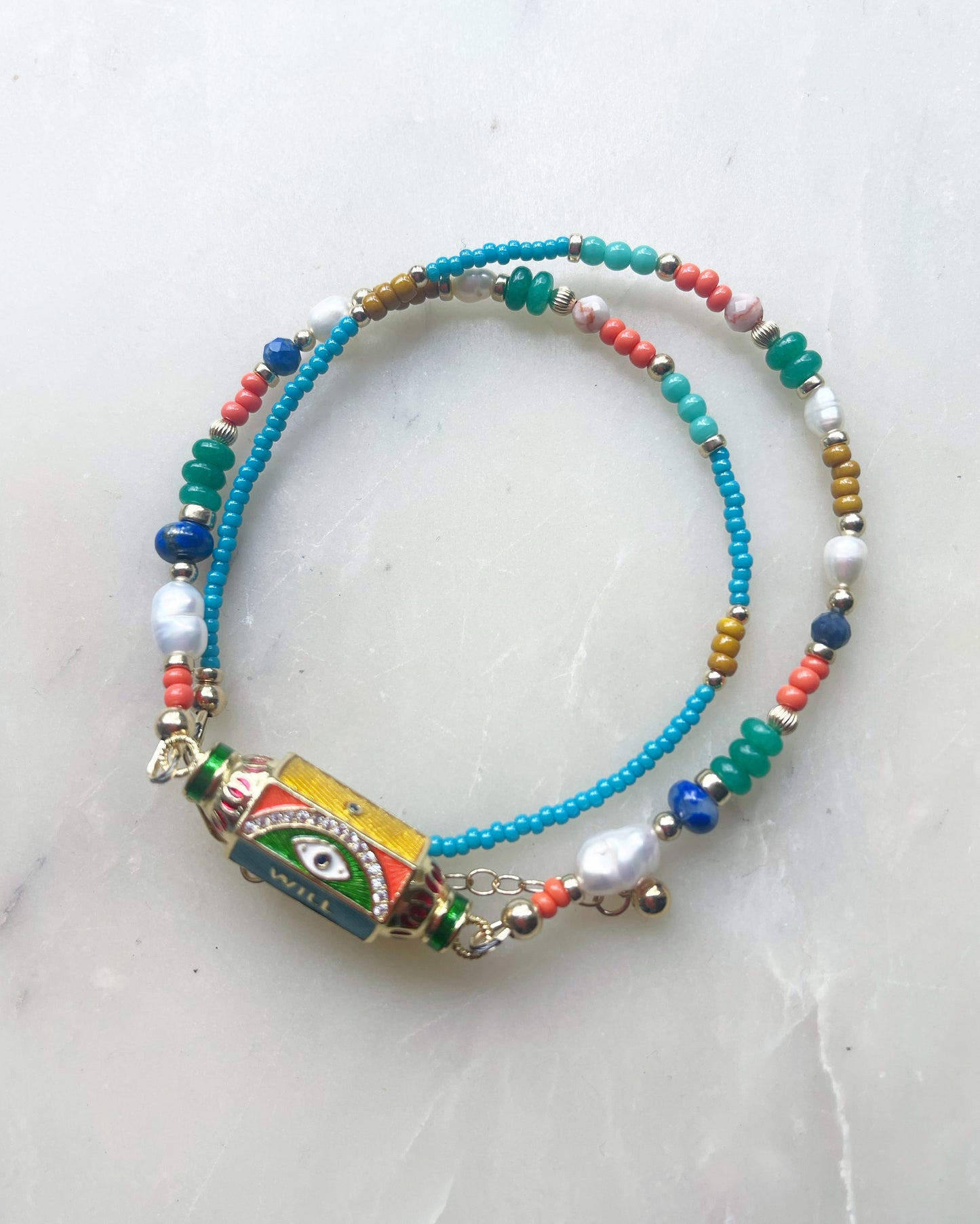 Enamel Connector necklace