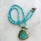 Mint Buddha Silk Necklace