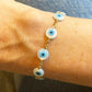 Mother of Pearl Eye Bracelet