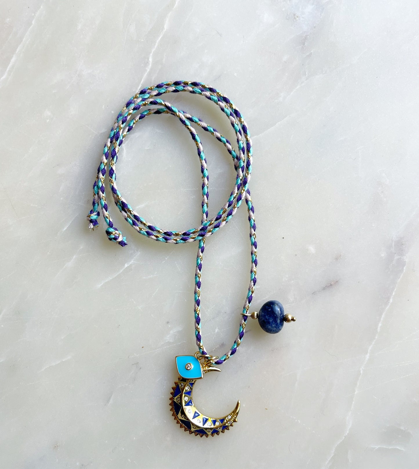 Crescent Tie Necklace