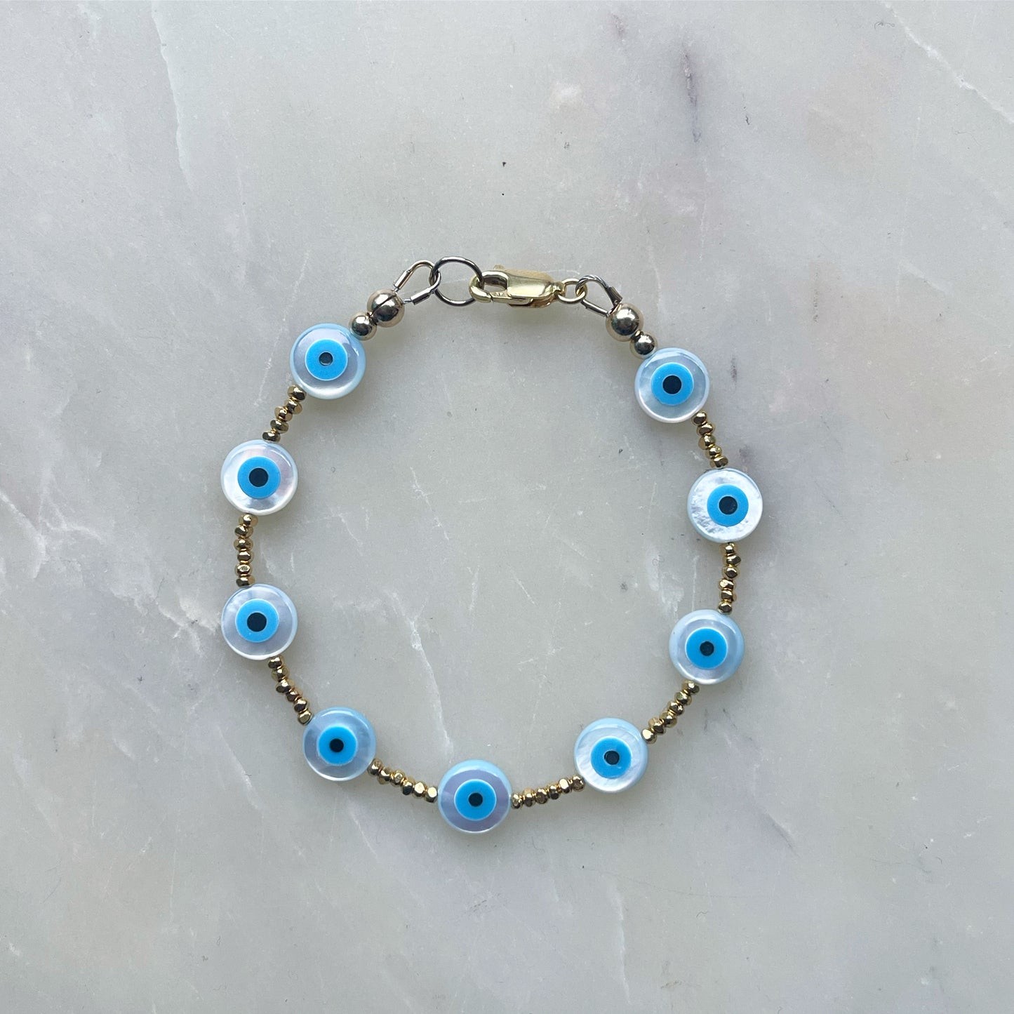 Mother of Pearl Eye Bracelet