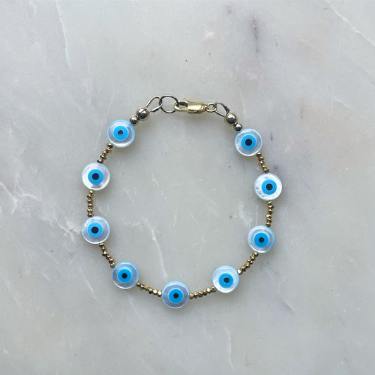 Mother of Pearl Eye Bracelet