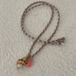Shell tie on necklace coffee
