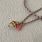 Shell tie on necklace coffee