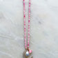 Fairy Floss Pink Tassel Necklace