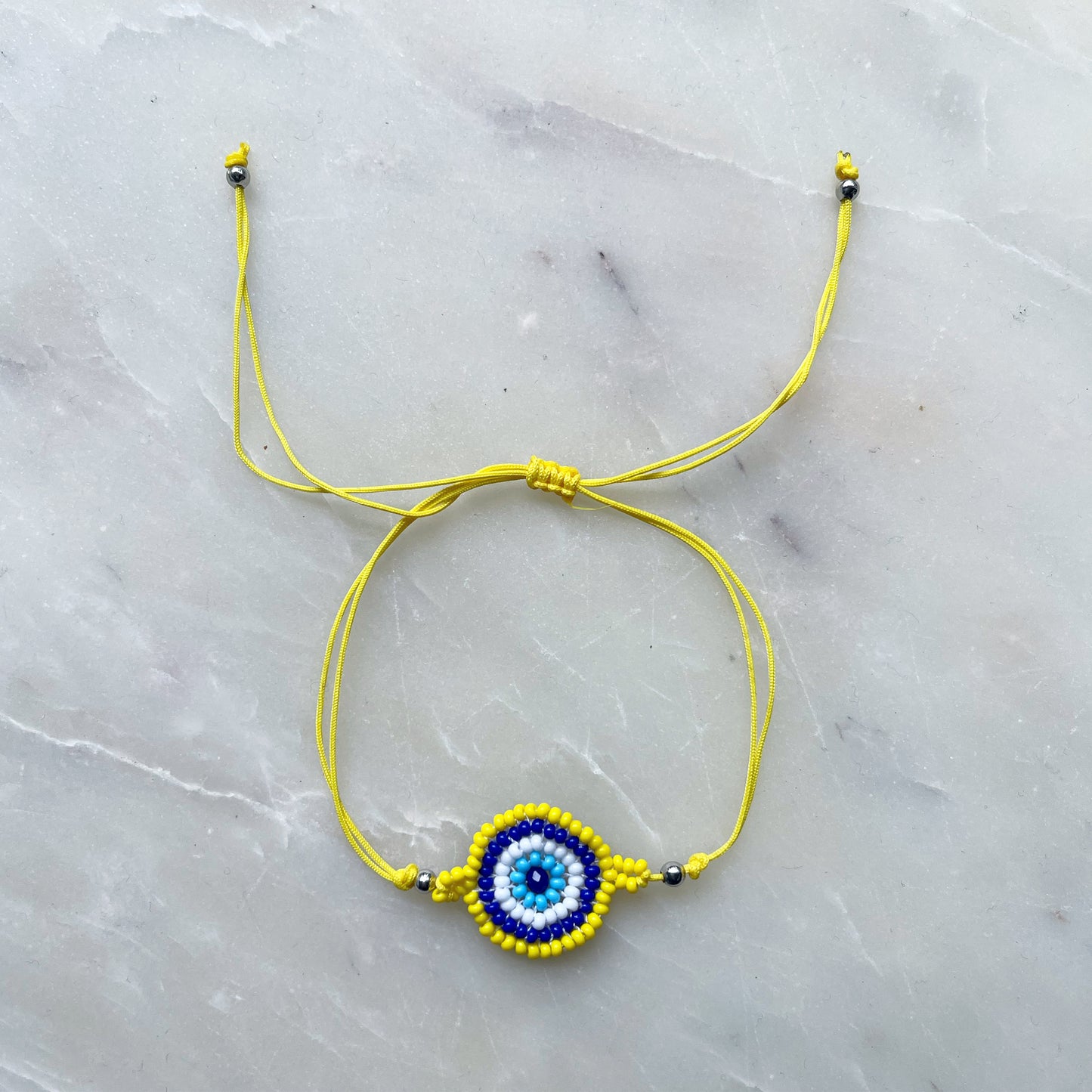 Hand beaded eye Bracelet