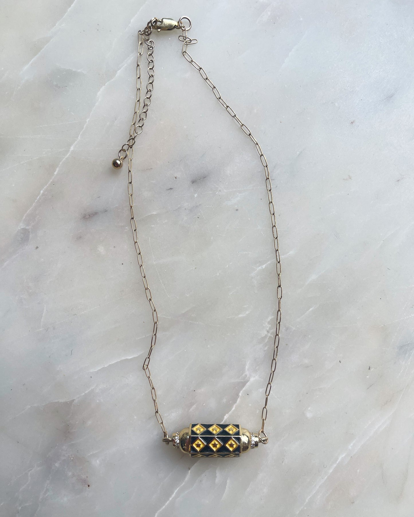 Black & Gold Harlequin Necklace