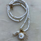 White Charm Necklace