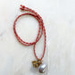 Coral Shell Tie Necklace