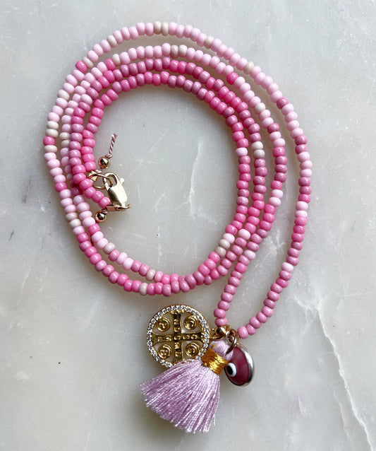 Fairy Floss Tassel Necklace