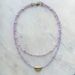 Baby Pink & Howlite Necklace