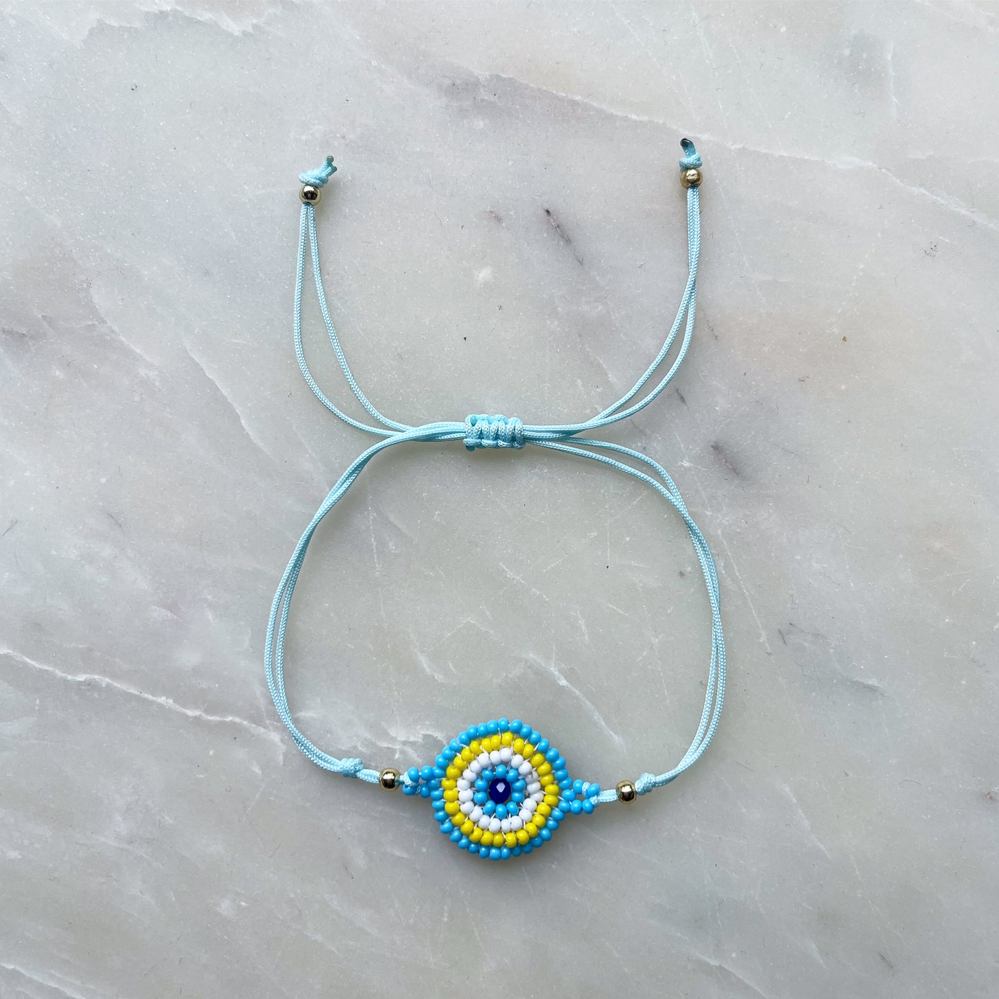 Hand beaded eye Bracelet