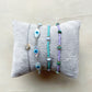 Lilac and Turquoise Bracelet