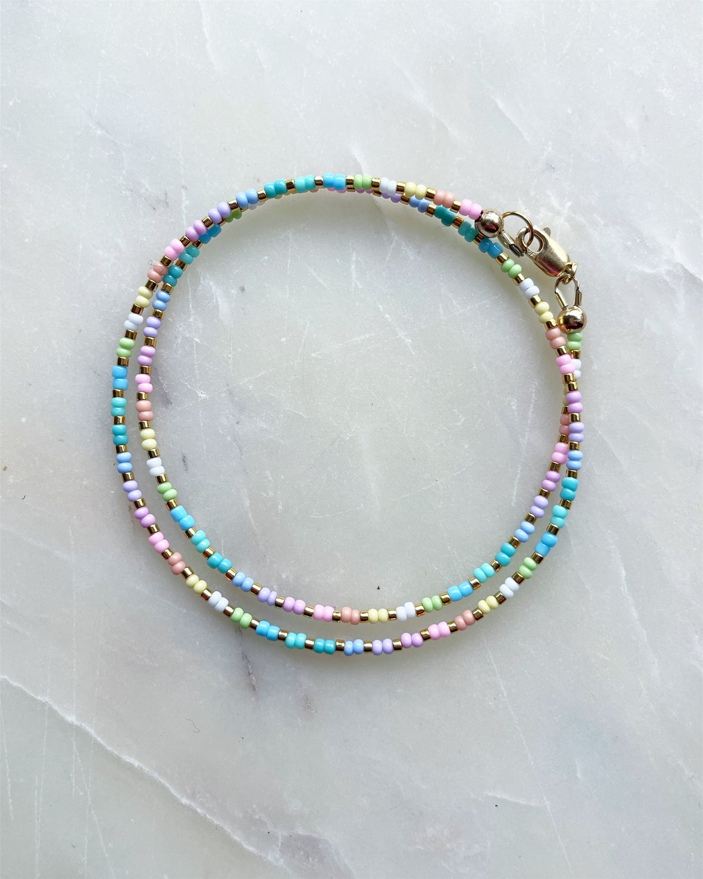 Pastel Double Rainbow Necklace