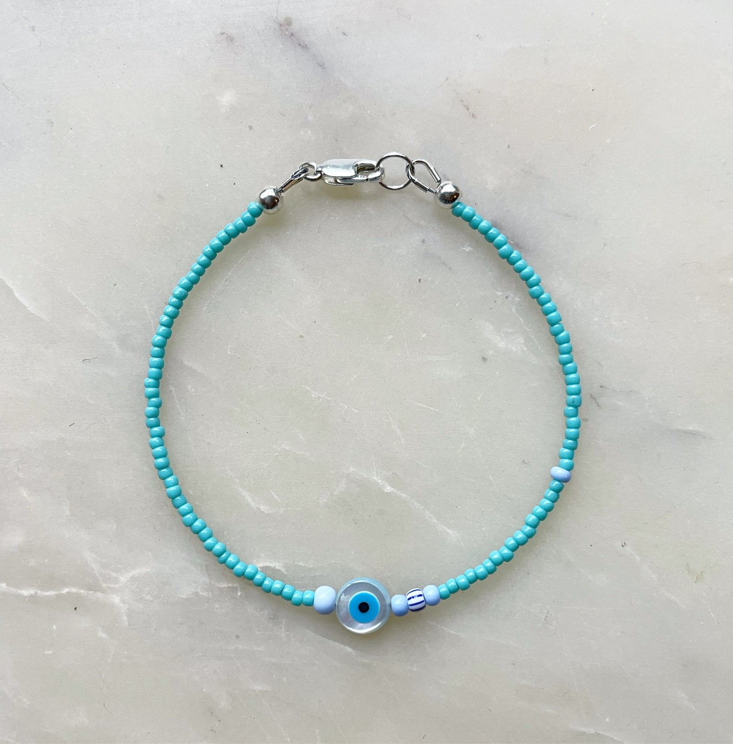 Sterling silver eye bracelet