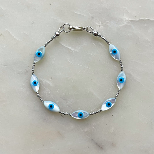 Sterling Silver Eye Bracelet