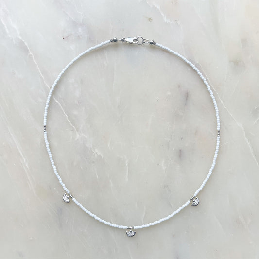 Sterling Silver Petals Necklace