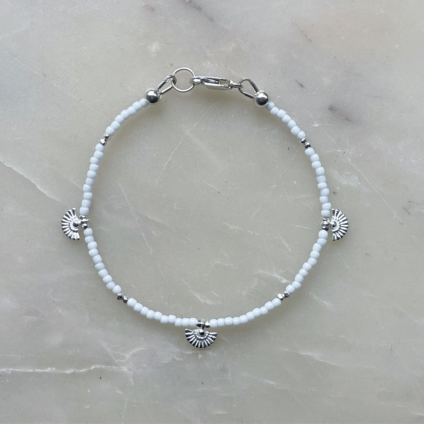 Sterling Silver Petal Bracelet