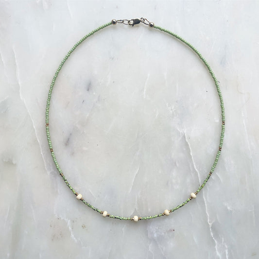 Pistachio necklace