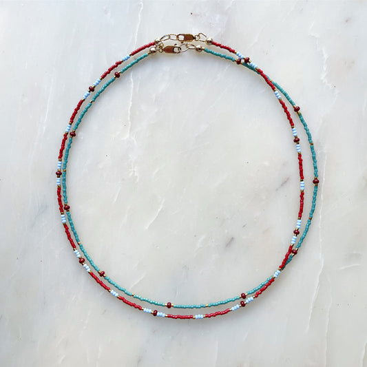 Winter Collection Fine Beaded Necklace