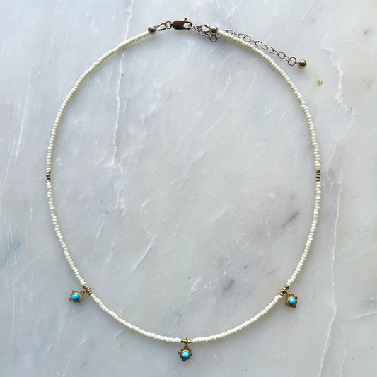 Turquoise and Gold Necklace