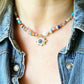 Semi Precious Stone Eye Necklace