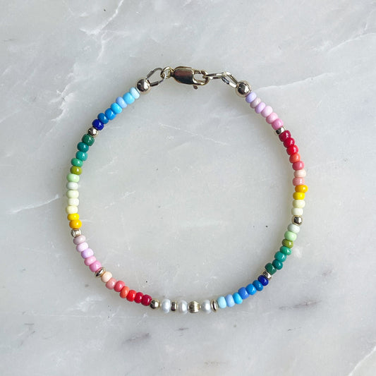 Rainbow Pearl Bracelet