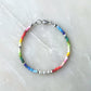 Rainbow Pearl in Sterling silver