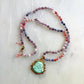 Jade Buddha on Mixed Semi Precious Stones