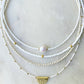 White and Gold beaded Necklace
