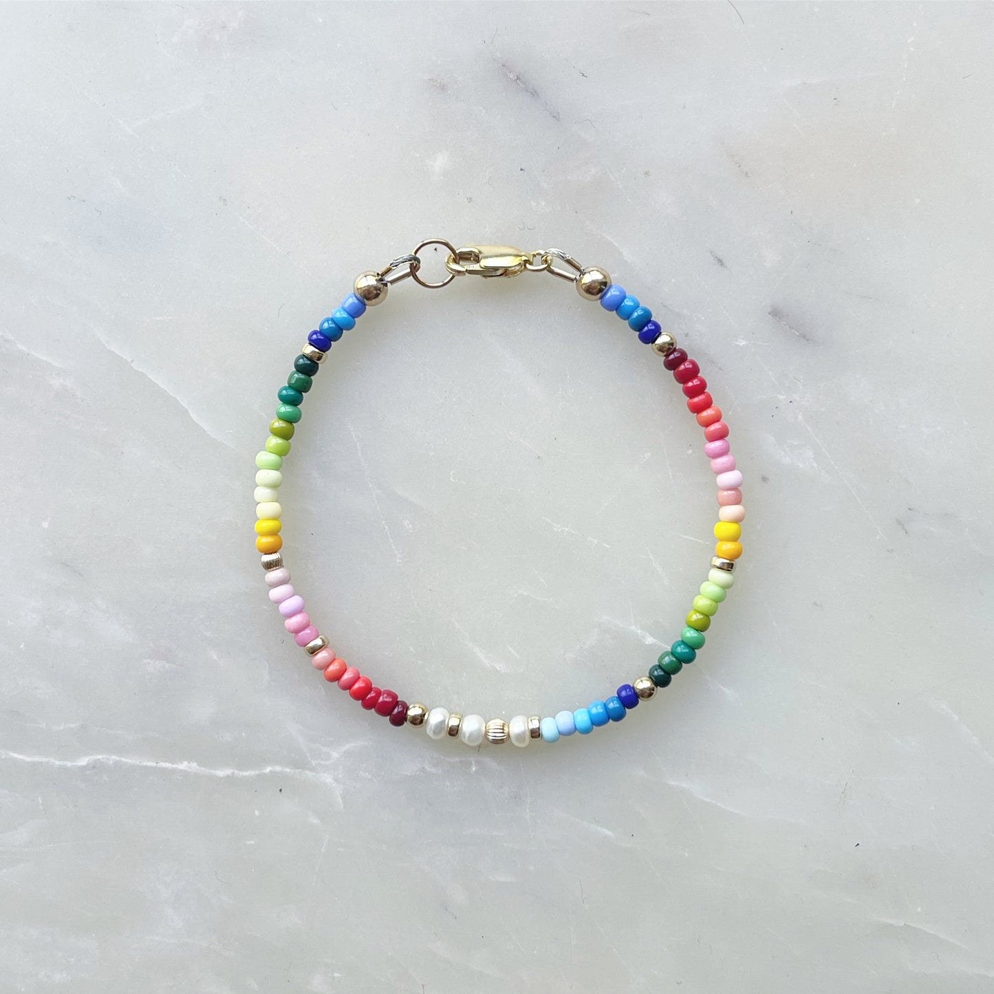 Rainbow Pearl Bracelet