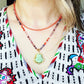 Jade Buddha on Mixed Semi Precious Stones
